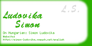 ludovika simon business card